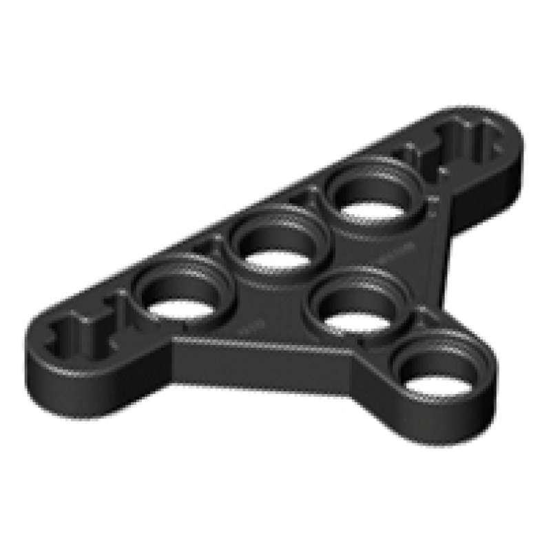 Technic, Hefbalk, Aangepast Driehoek Dun 3x5 Black